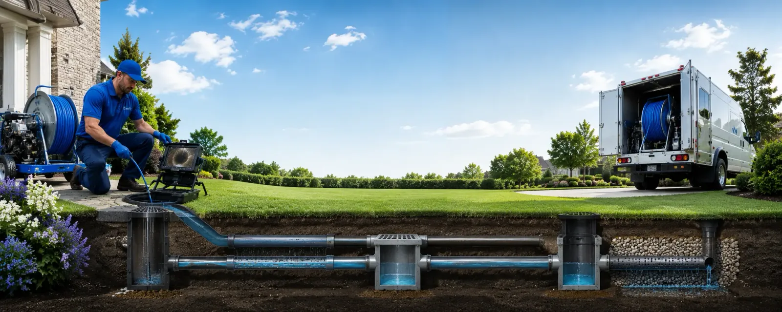 Outdoor drain cleaning information for Rye, NH